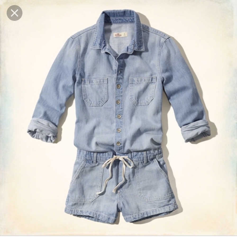 Chambray Hollister romper